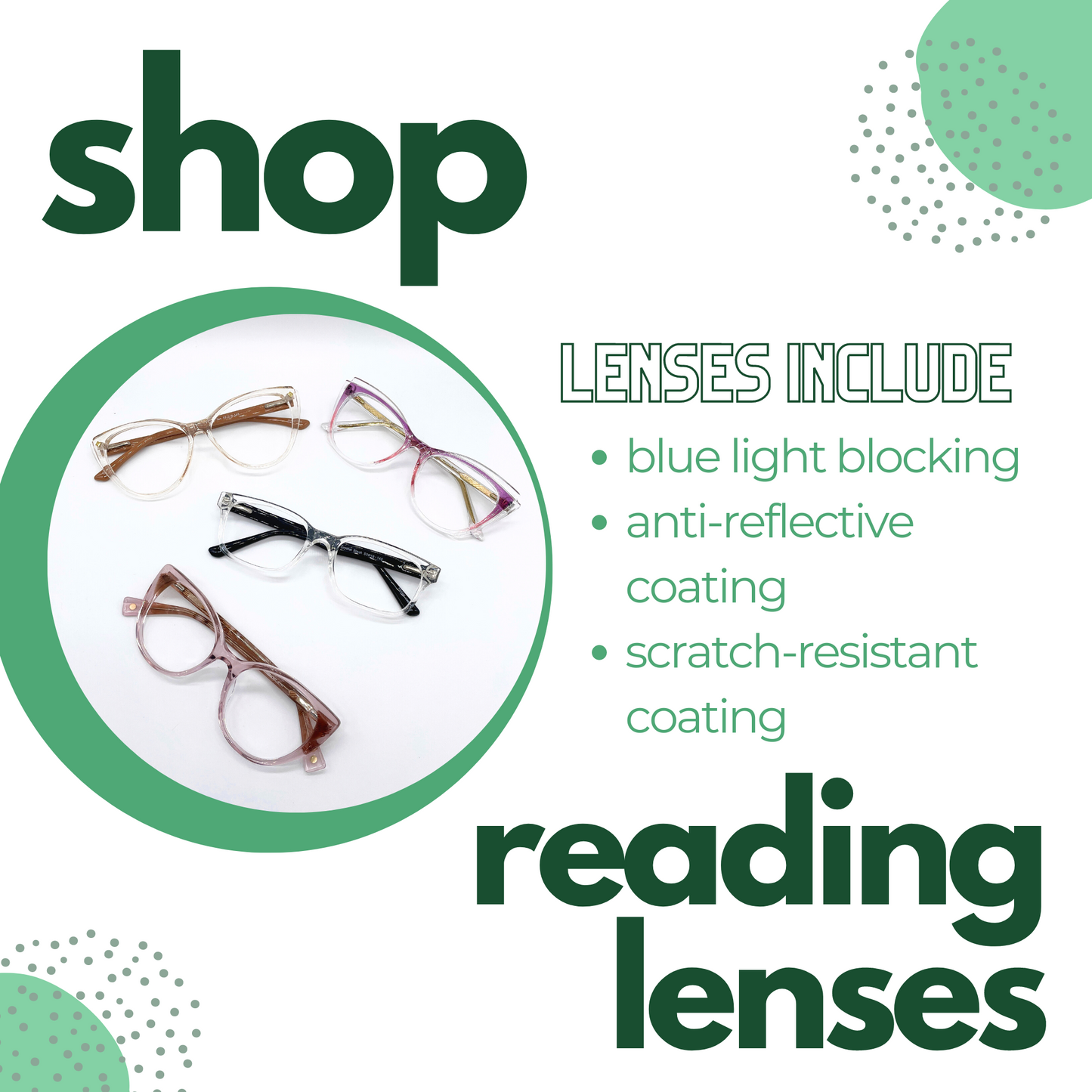 Non-Prescription Reading Lenses